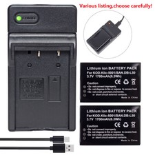 Caricabatteria o USB per Sanyo DB-L50 Xacti VPC-TH1 VPC-WH VPC-TH2 VPC-HD1000