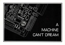Postcard A Machine Can't Dream Microchip 1990