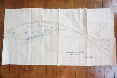 Newport Pill Loco Yard Western Region Eisenbahn Plan Diagramm Gleis Leinen Karte