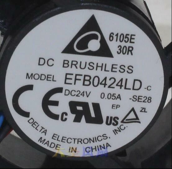 for DELTA EFB0424LD 4020 40*40*20MM 4cm 0.05A 24V DC 3pin - Image 2 of 4