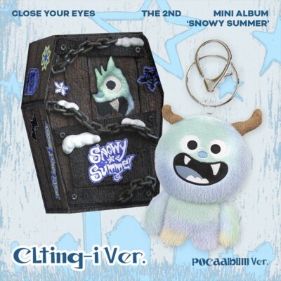CLOSE YOUR EYES [SNOWY SUMMER] 2nd Mini Album CLTING-I Ver./ QR+Key Ring+9 Card