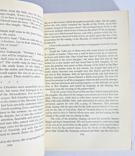 The Apostle - 1943 Vintage Hardcover By Sholem Asch - GOOD - Imagen 8 de 10