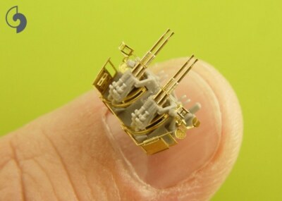 US MARINE 40mm/56 BOFORS QUAD HALTERUNG mit Mk-51 Director #350093 1/350 MASTER