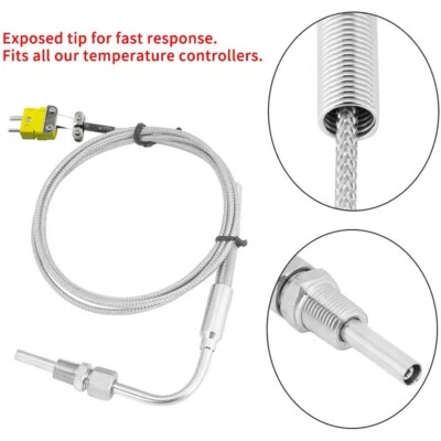 Sonda sensore temperatura termocoppia gas scarico K-type EGT 1/8" NPT