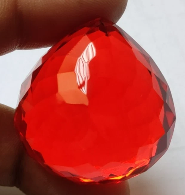 AAA + большой мексиканский огненный опал 72,55 карата грушевидной огранки огромный драгоценный камень россыпью @Women подарок - Изображение 4 из 4