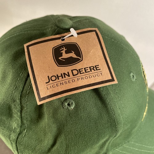 New with Tags John Deere Nothing Runs Like A Deere Green Strapback Hat - Picture 5 of 8