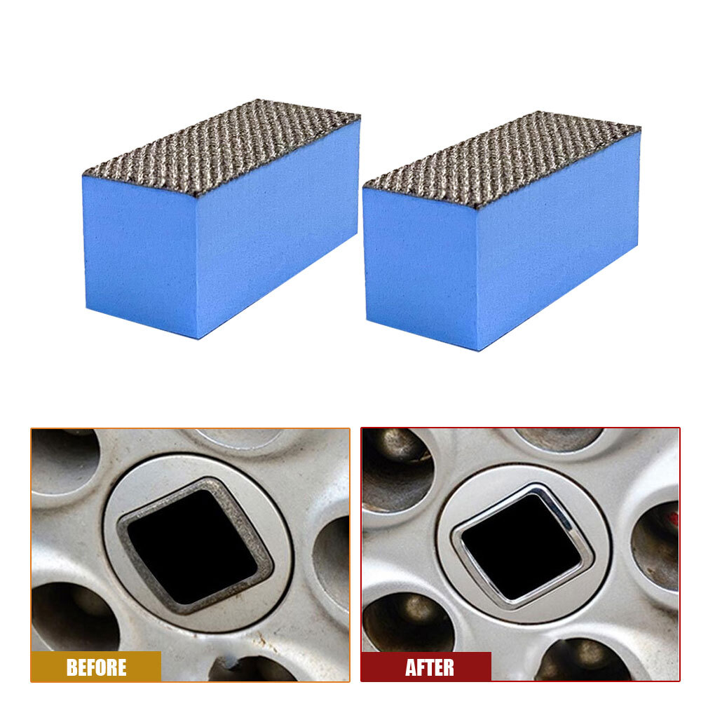 2x Magical Car Chrome Plated Restore Pads Car Rust Refining Cleaning ...