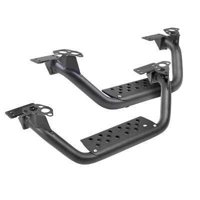 Go Rhino D6410000T 4'' Drop Steps for Dominator Xtreme D6 Pair Textured PowderCoa