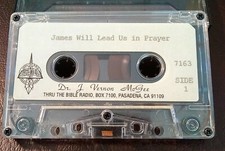 DR J VERNON MCGEE THRU THE BIBLE RADIO AUDIO TAPE TONGUES ON FIRE + JAMES PRAYER