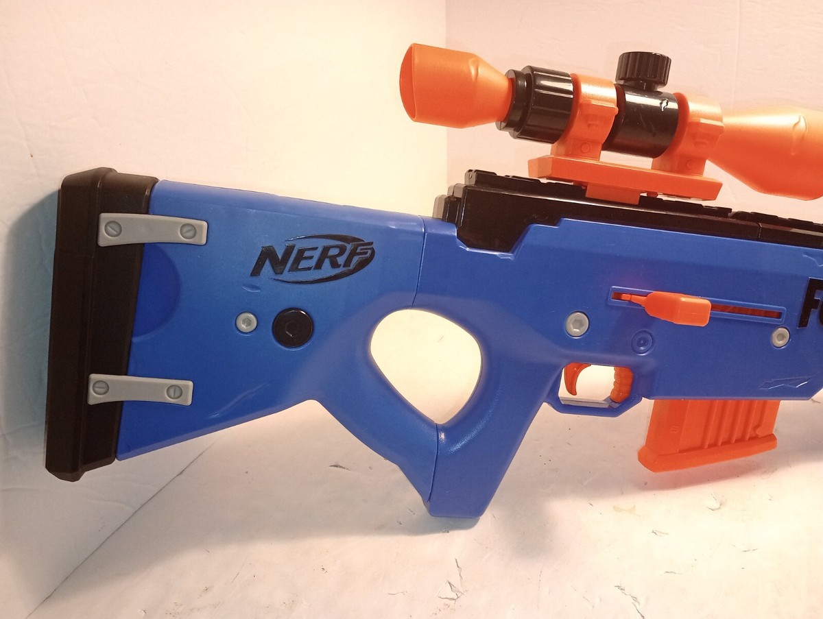 NERF Fortnite Basr-r Bolt Action Blaster Includes 3 Bush Targets