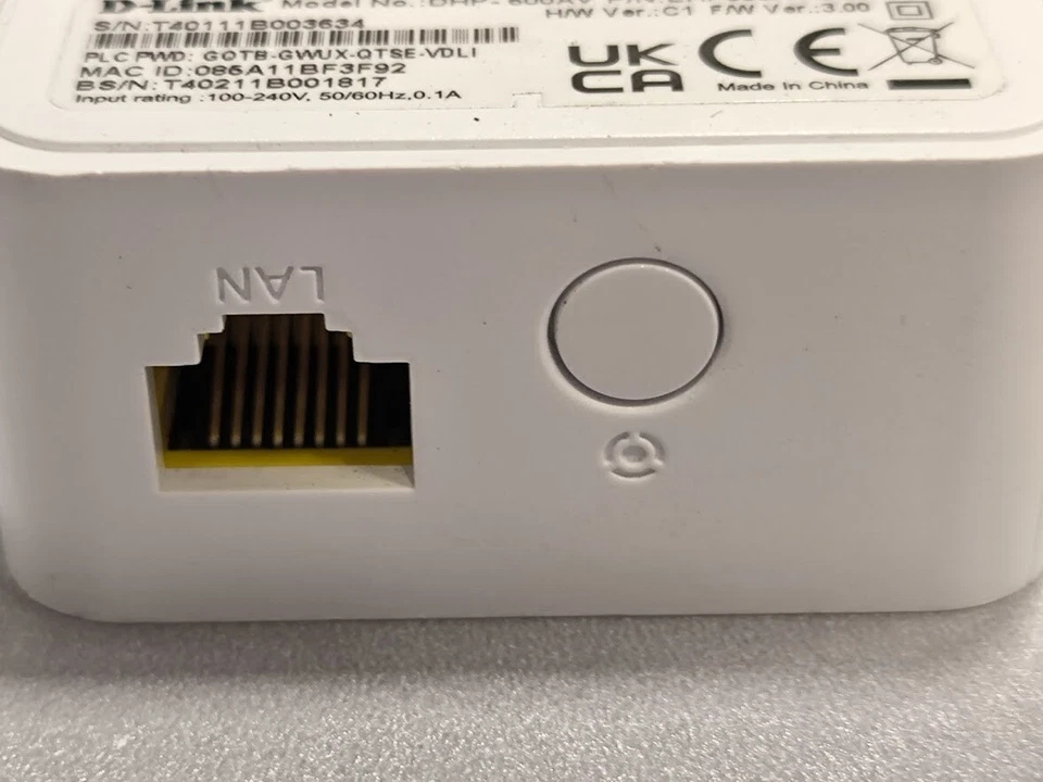 D-Link DHP-600AV Powerline Adapter - Gebraucht, Ohne Verpackung - Bild 3 von 4