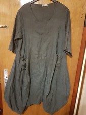 Ballonkleid, Made In Italy, Gr.3,lino,Lagenlook 