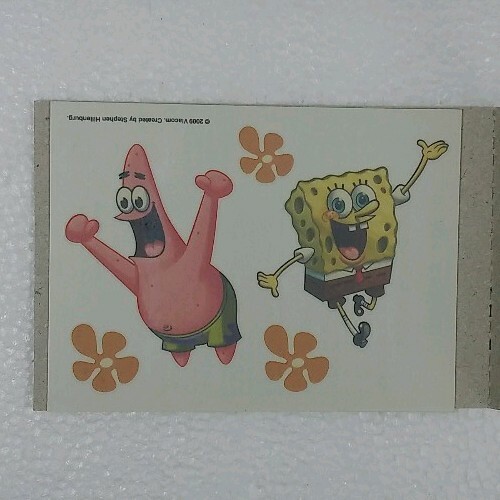 Cuadros cuadrados de Bob Esponja Nickelodeon - 10 tatuajes temporales de máquina expendedora,... - Imagen 6 de 12