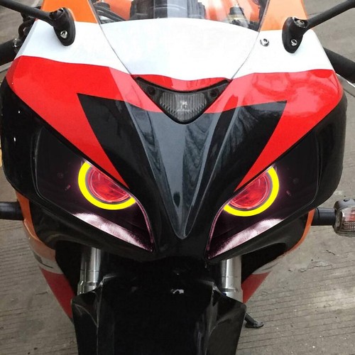 Conjunto de lámpara de luz de faro Angel Devil Eye 3000LM para Honda CBR1000 2004-2007 - Imagen 4 de 13
