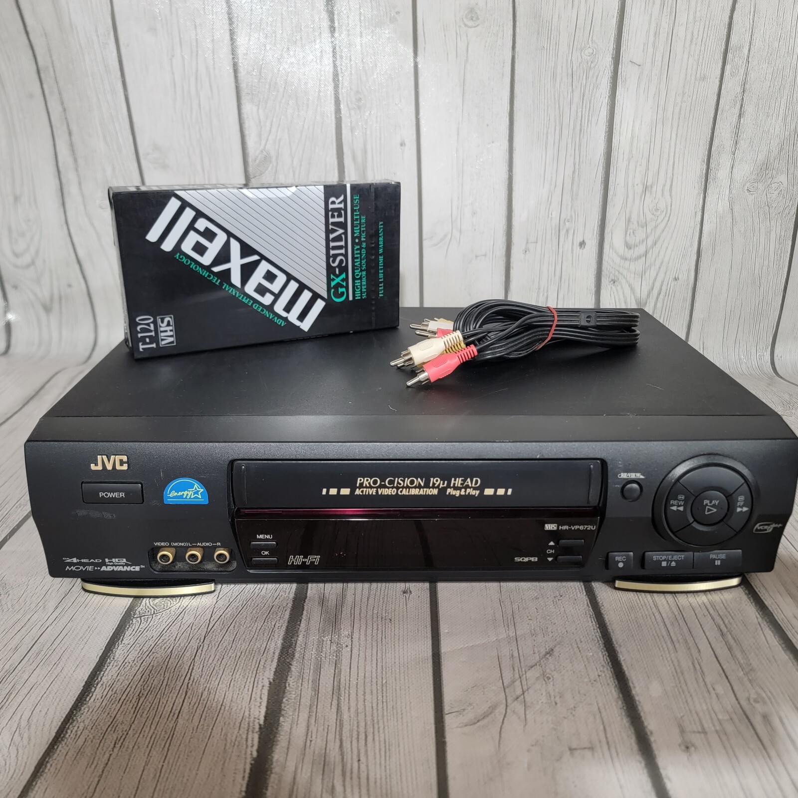 JVC HRVP672U VHS VCR ProCision 19u Head Action Video Calibration No