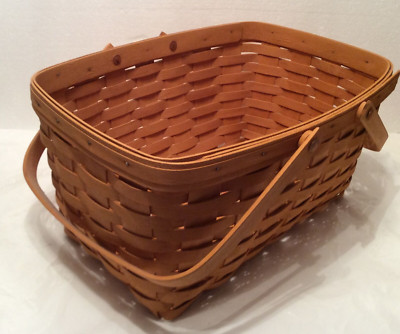 Longaberger Medium Market Basket Warm Brown 8/7/2012 New w tag  ADD PROTECTOR