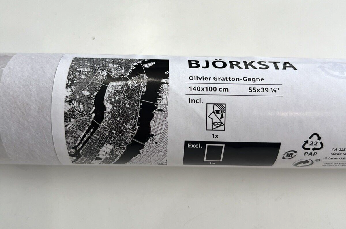 IKEA BJORKSTA Manhattan From Above Picture 55 x 39 ¼