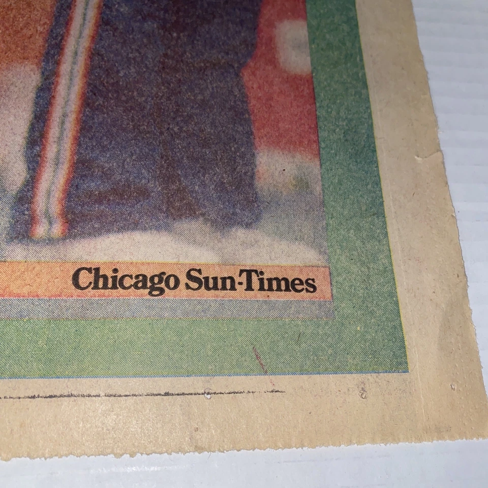 Vintage 1985 Chicago Bears Coach Mike Ditka Sun Times Souvenir Newspaper Poster - Image 4 of 4