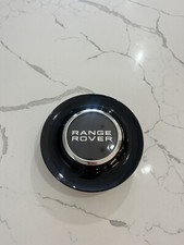 Black Floating Center Caps For Range Rover Forgiato XL Hubcap Rim Emblem chrome