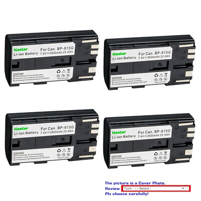 Kastar Battery Pack Replacement for Canon DM-MV20, E1, E2, E30, E65AS, EOS C100