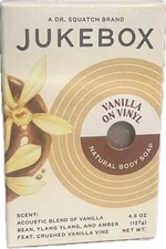 Dr Squatch Jukebox Natural Body Soap "Vanilla On Vinyl" Med Scrub 4.5 oz NEW NOS
