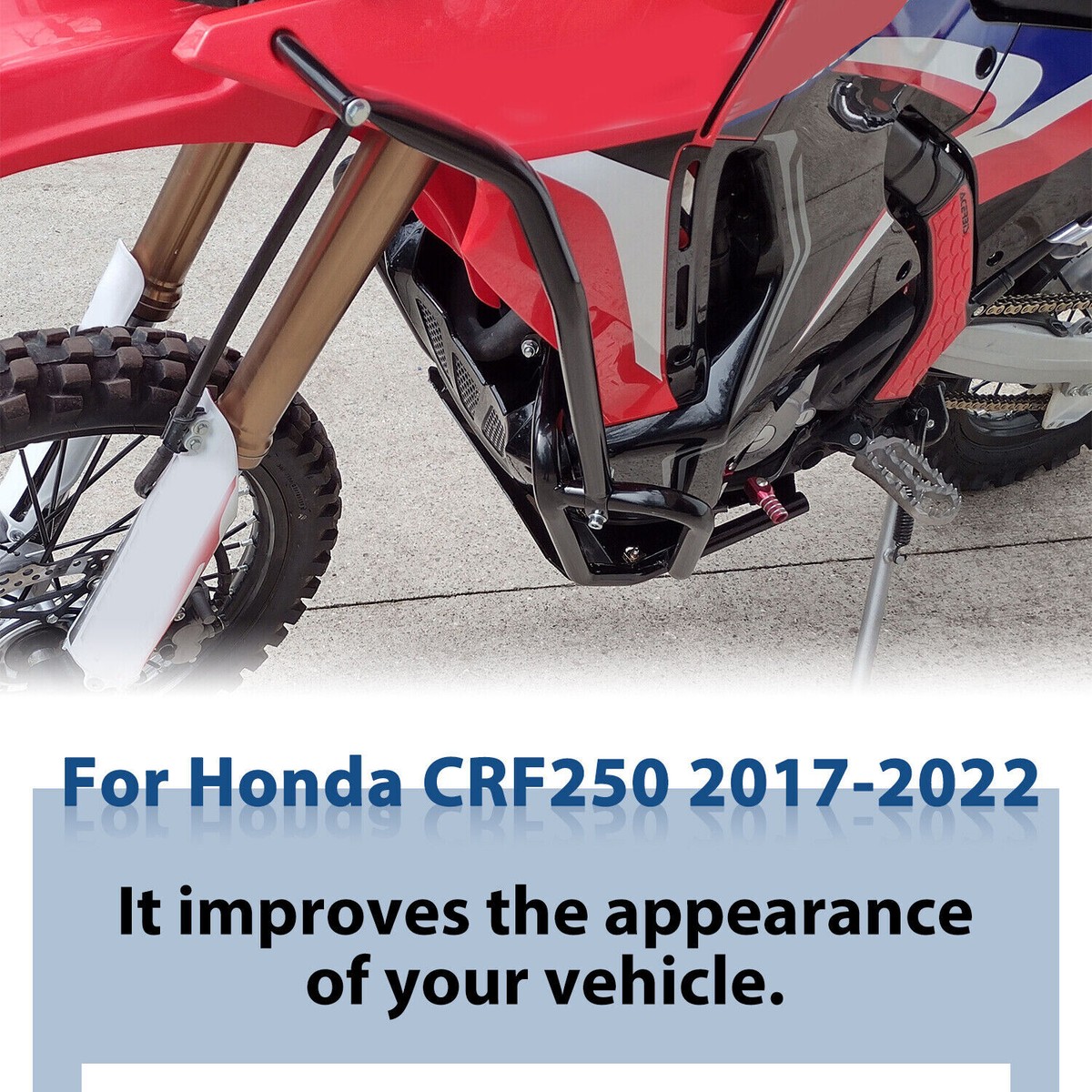 For HONDA CRF250 Rally FULL CRASH BAR ENGINE GUARD Upper Lower