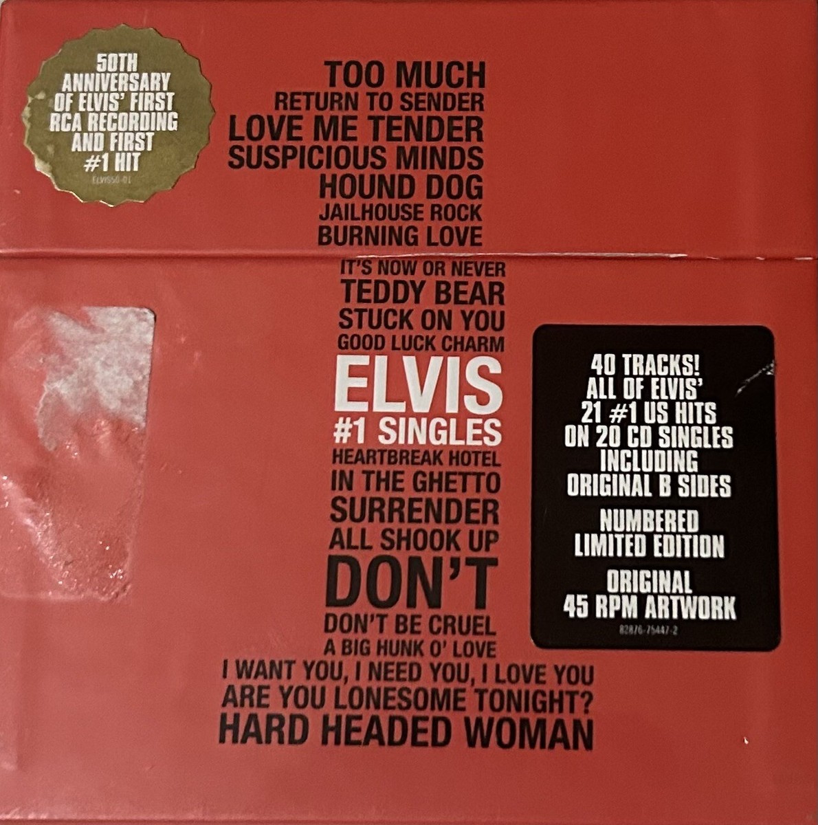 elvis presley (RARE!!USオリジナルワンシートポスター!!) Elvis Presley Elvis #1 Singles Collector's Limited Edition
