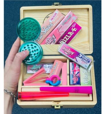Rosa Rolling Box Set Rosa Blättchen Rosa Filter Tips Kegel Tuben Filter Tips