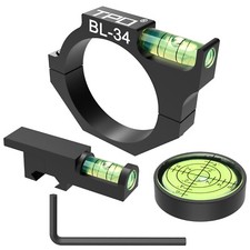 34mm Scope Leveling Kit:  34mm Bubble Level+Rail Mount Level+Circular level