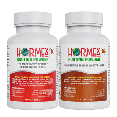#ad Hormex Rooting Powder #8 and #16 Pack For Difficult to Root Plants IBA $32.99
