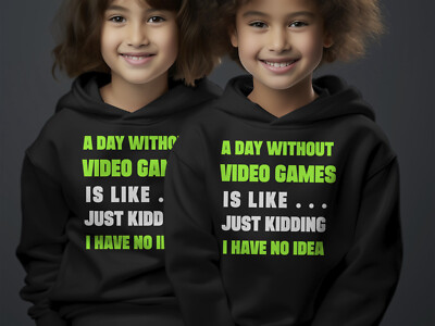 Kinder Hoodie Jungen Mädchen Gaming Hoody Baumwolle Kapuzenoberteil Sweatshirt Pullover Gamer