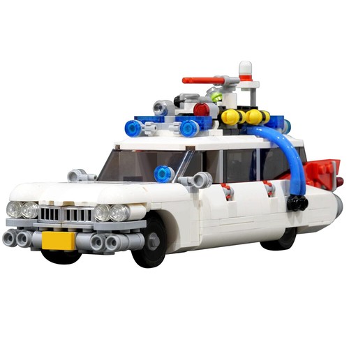 MOC Ghostbusters Ecto-1 Car Vehicles Model Toys Building Blocks 612 PCS Bricks - Picture 4 of 6