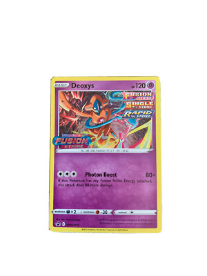 Pokemon Fusion Strike Card Set + Deoxys Holo Card(ULTRA RARE CARD ART) :  MINT