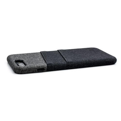 For iPhone 7 / 8 Plus; Slim 2 Card Holder Case, Dockem Luxe Wallet; Grey / Black - Picture 8 of 10