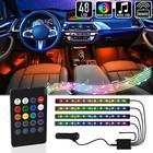 RGB LED Car Interior Accessories Floor Decorative Atmosphere Strip Lamp Light