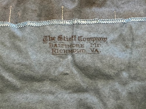 Vintage STIEFF SILVER CO BALTIMORE Tücher 6 Stück Gedeck Aufbewahrungstaschen x 6 - Bild 2 von 2