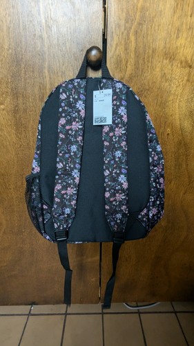 H&M Rucksack Kinder schwarz Blumen - Bild 2 von 2