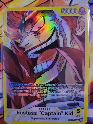 EUSTASS 'CAPTAIN' KID トレーディングカード One Piece Custom Leader -Eustass 