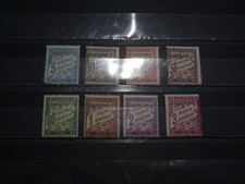 ANDORRE SERIE TIMBRES TAXES N°1 A 8 NEUFS. BONNE COTE