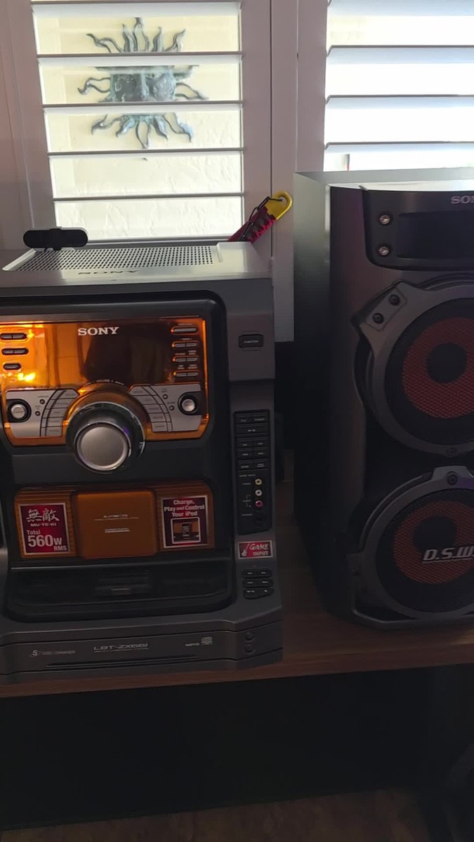 Sony HCD-ZX66i Mini Hi-Fi Stereo System w/ SS-ZX66i Speakers 5-CD