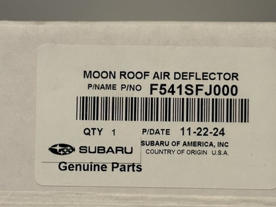 #ad #ad MOON ROOF AIR DEFLECTOR For Subaru Crosstrek F541SFJ000 $40.00