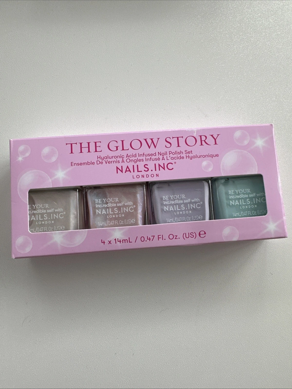 NAILS. Inc the Glow Story Nail Polish Set 4x 14ml