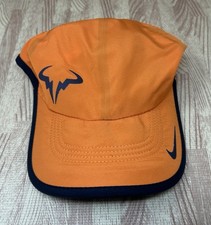 Nike Rafael Nadal Tennis Hat Iridescent Orange Featherlight 835535-810 RARE