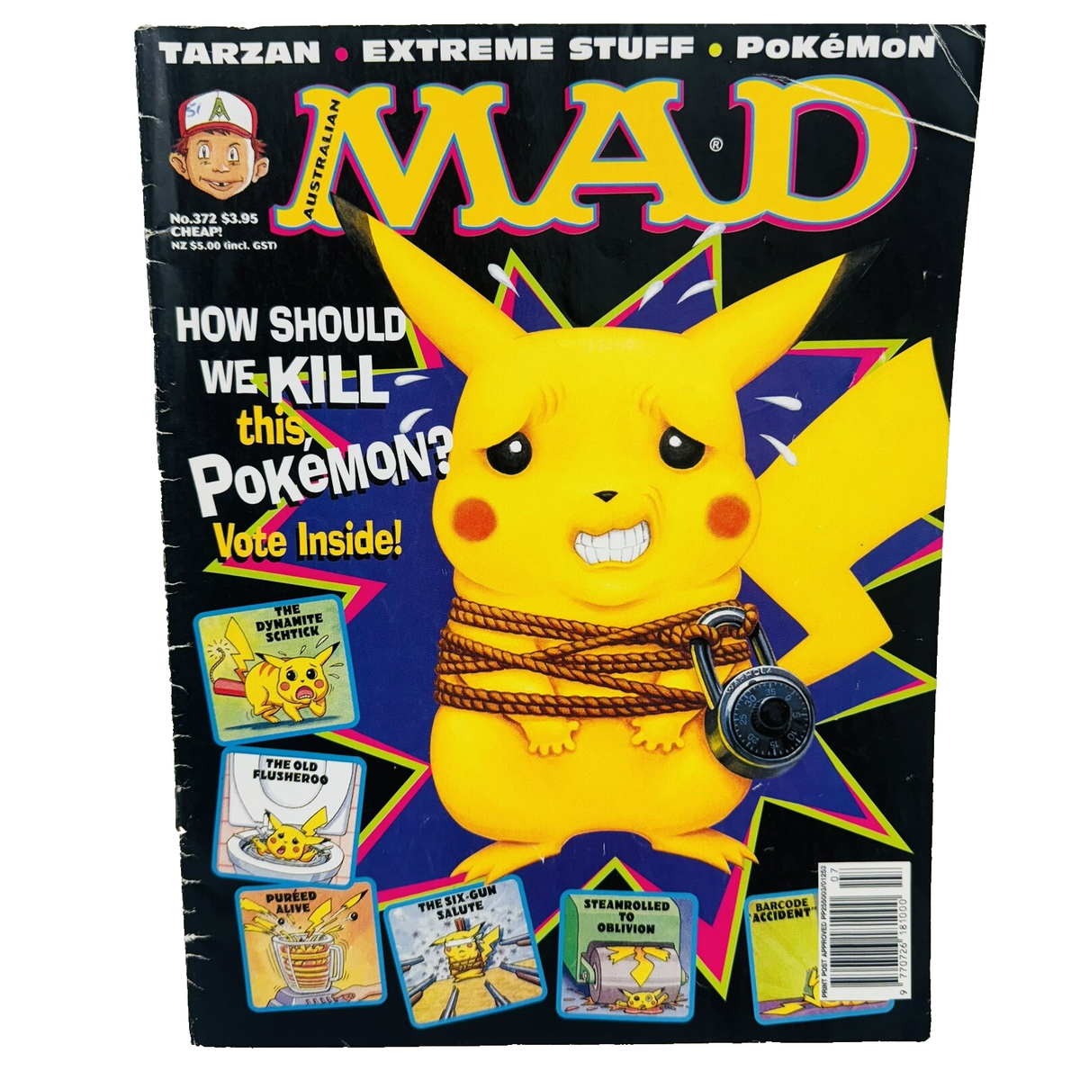 mad magazine pokemon cards I'll always find a way to make them food! Here is the second of my two fanmade that you can get this weekend at Fanime. Trainers, welcome! . Artists @bethberad , @ MAD #110 (Issue)