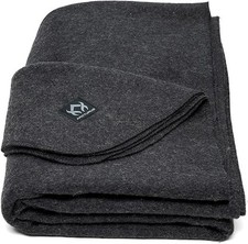 Arcturus Military Wool Blanket - Warm, Thick, Washable - Great for Outdoors, Cam