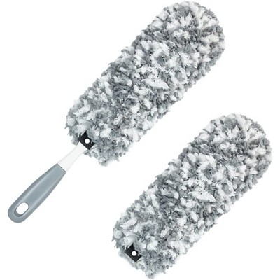 Microfiber Duster with an Extra Washable and Reusable Duster Head, Microfiber