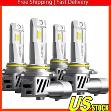 9005+9006 LED Headlight Combo High Low Beam Bulbs Kit Super Bright Lamps 4x V