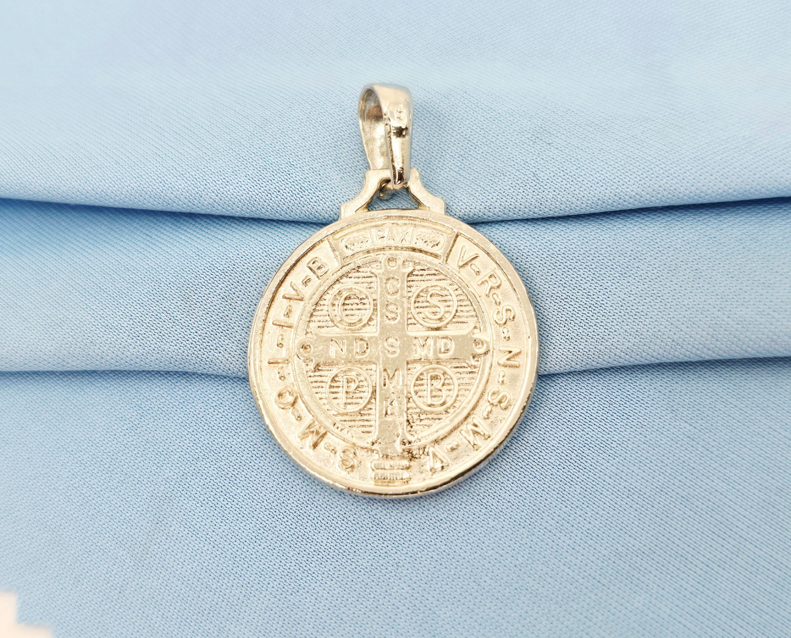 Unique Solid 925 Sterling Silver Saint Benedict M… - image 6