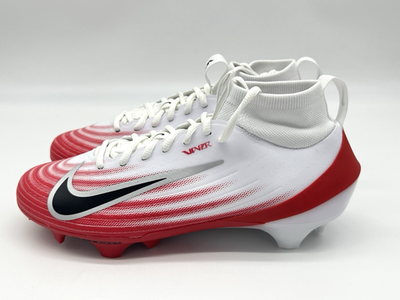 Nike Zoom Air Vapor Pro 1 Men's Size 8 Football Cleats White Red