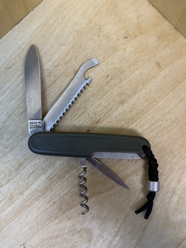 German Military Style Pocket folding Knife Mode In Italy Rostfrei